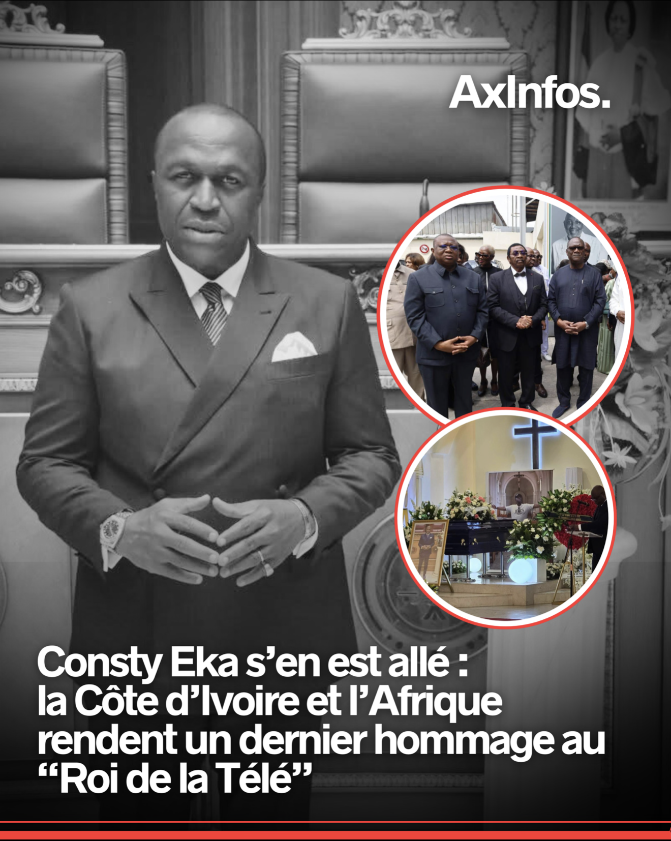 Consty Eka honoré par la Côte d’Ivoire avant son inhumation à Offa