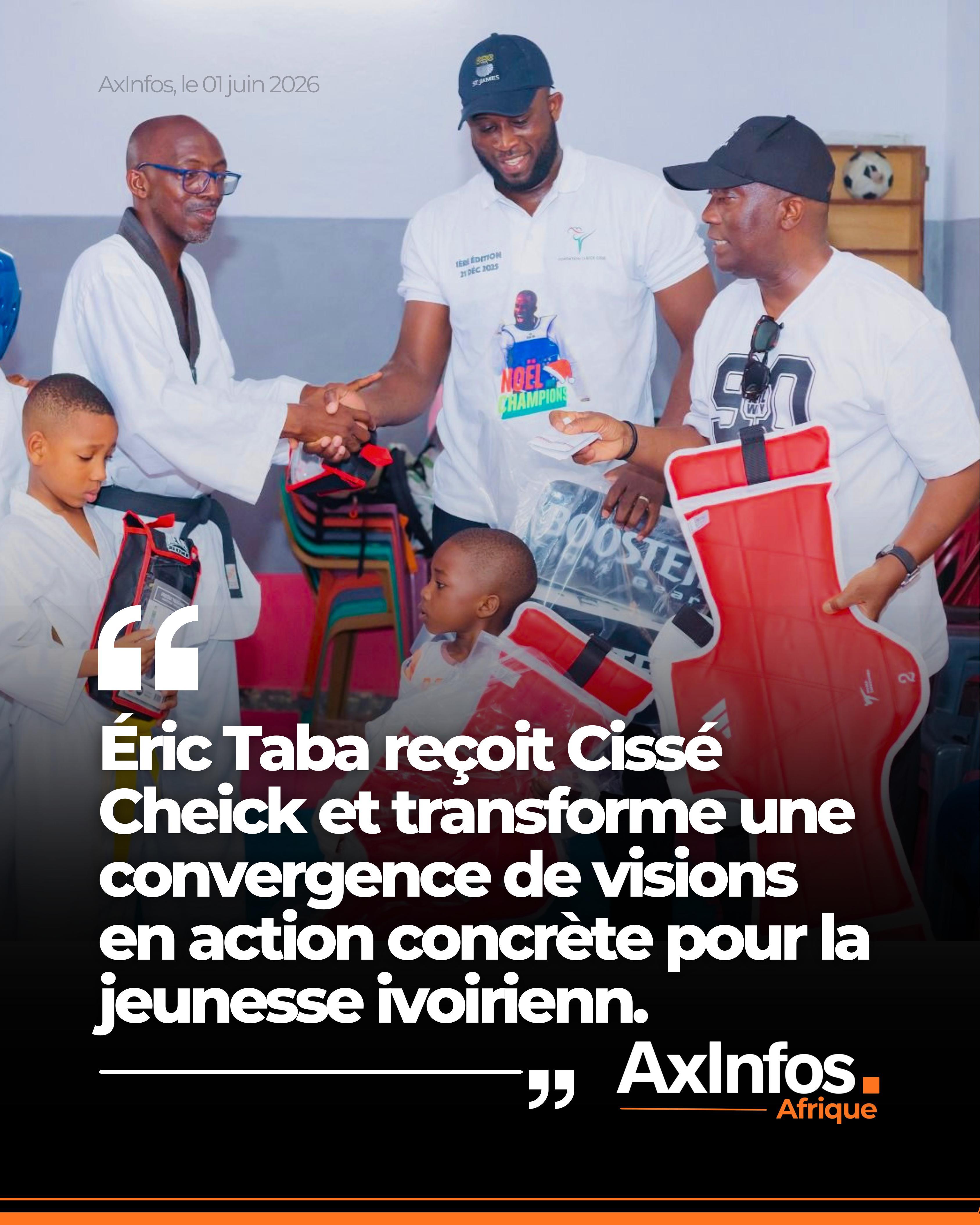 Sous l’impulsion d’Éric Taba, Cissé Cheick accompagne une action forte en faveur des jeunes taekwondoïstes de Paillet